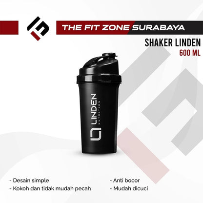 LINDEN Original And Limited Edition Shaker 600 ML Botol Minum Gym Bebas BPA
