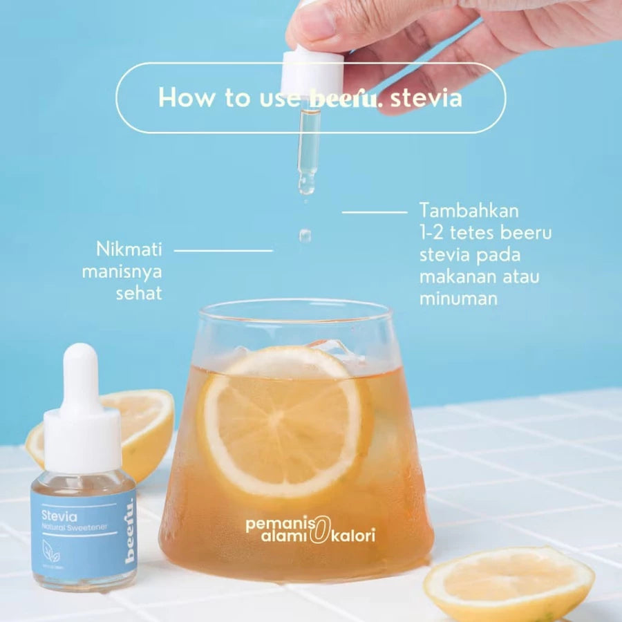BEERU Stevia Natural Sweetener Pengganti Gula Sehat Pemanis Alami Nol Kalori