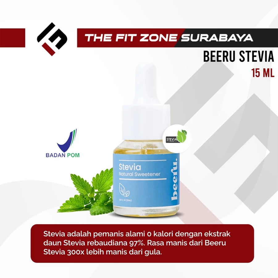 BEERU Stevia Natural Sweetener Pengganti Gula Sehat Pemanis Alami Nol Kalori