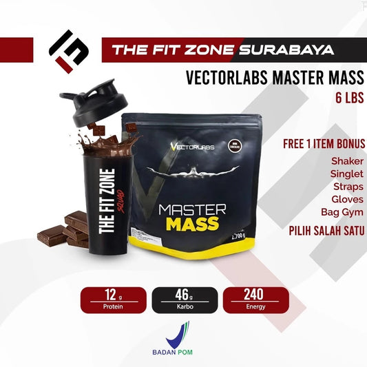 VECTORLABS Master Mass Gainer 6 Lbs Supplement Weight Gainer Mastermass Susu Penambah Berat Badan