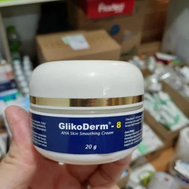 GLIKODERM 8 AHA Skin Smoothing Cream 20 Gram Glycolic Acid 8%