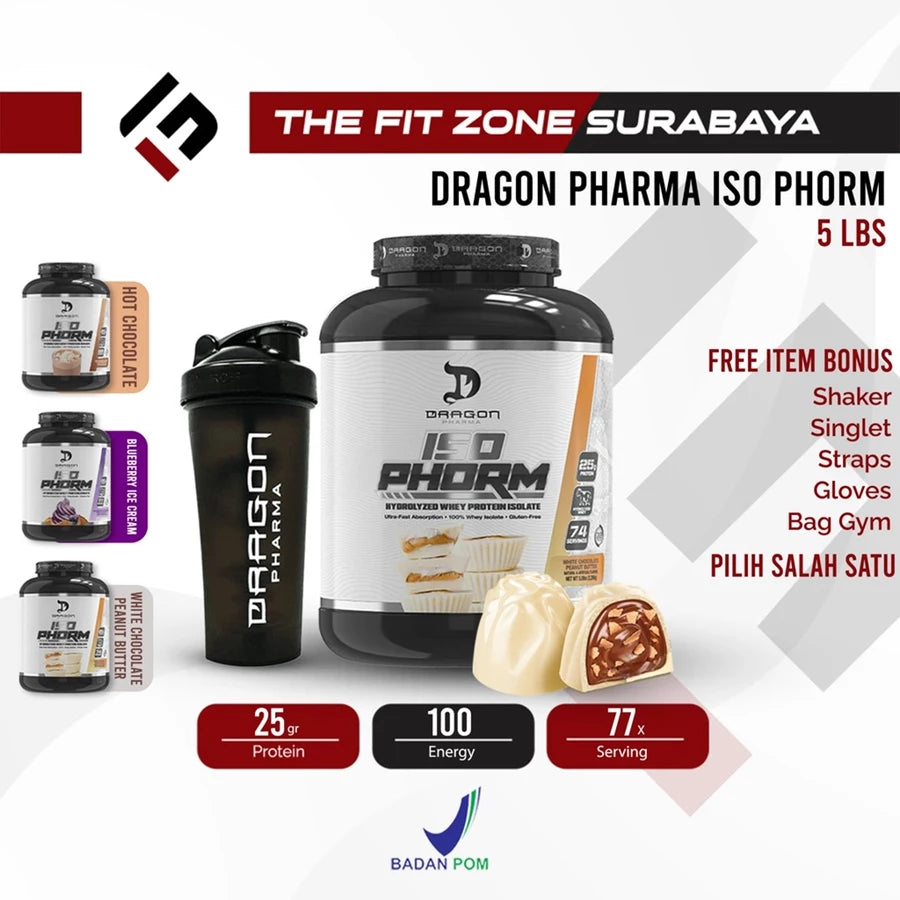 DRAGON PHARMA Iso Phorm 5 Lbs Whey Protein Isolate IsoPhorm Hydrolized