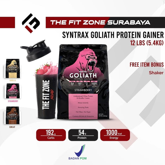 SYNTRAX Goliath Mass Gainer 12 Lbs Supplement Fitness Weight Mass Gainer Import