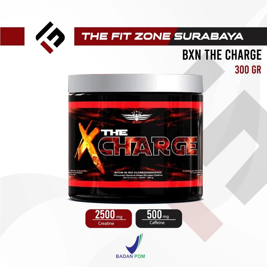 BXN NUTRITION The Charge 300 Gram Pre Workout Suplemen Pra-Latihan untuk Energi & Fokus Maksimal