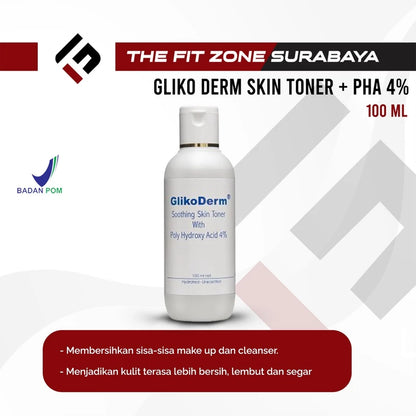 GLIKODERM Soothing Skin Toner + Poly Hydroxy Acid PHA 4% 100 ML Penyegar Wajah