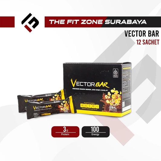 VECTORLABS Vector Bar 12 Sachet Protein Bar Suplemen Penambah Protein