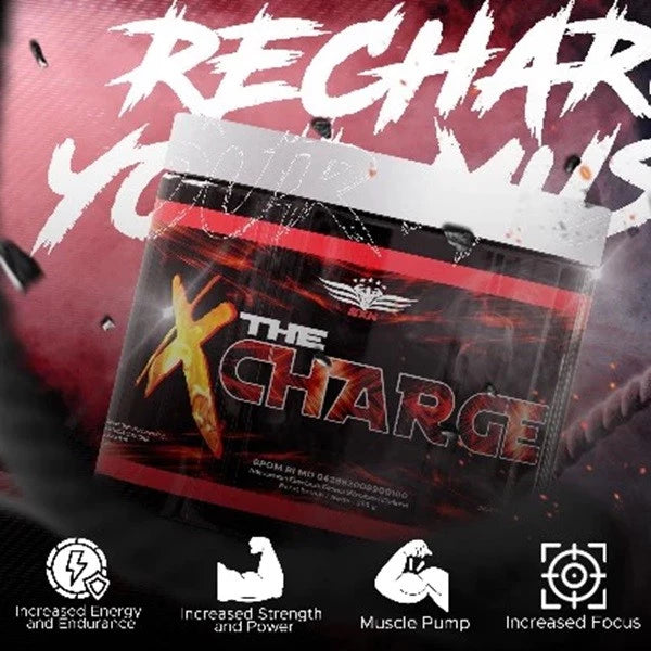 BXN NUTRITION The Charge 300 Gram Pre Workout Suplemen Pra-Latihan untuk Energi & Fokus Maksimal
