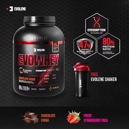 EVOLENE Evowhey w/ Evosorption 1550 Gram ( 50 Serving ) Evolene Whey