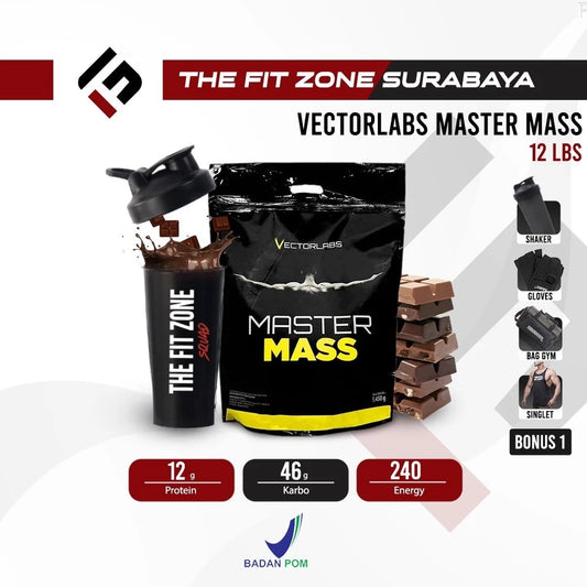 VECTORLABS Master Mass Gainer 12 Lbs Supplemen Fitness Weight Gainer Mastermass