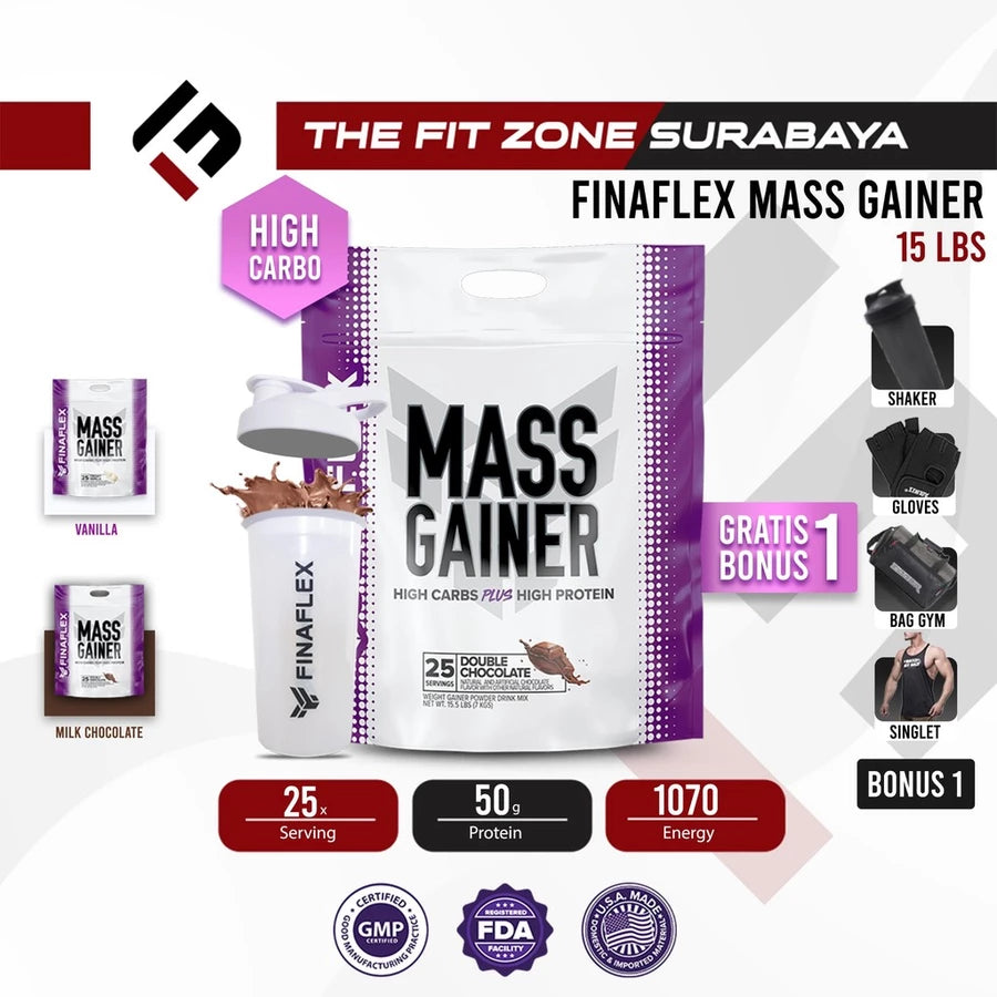 FINAFLEX Mass Gainer 15.5 Lbs Weight Gain Susu Tinggi Protein dan Carbs