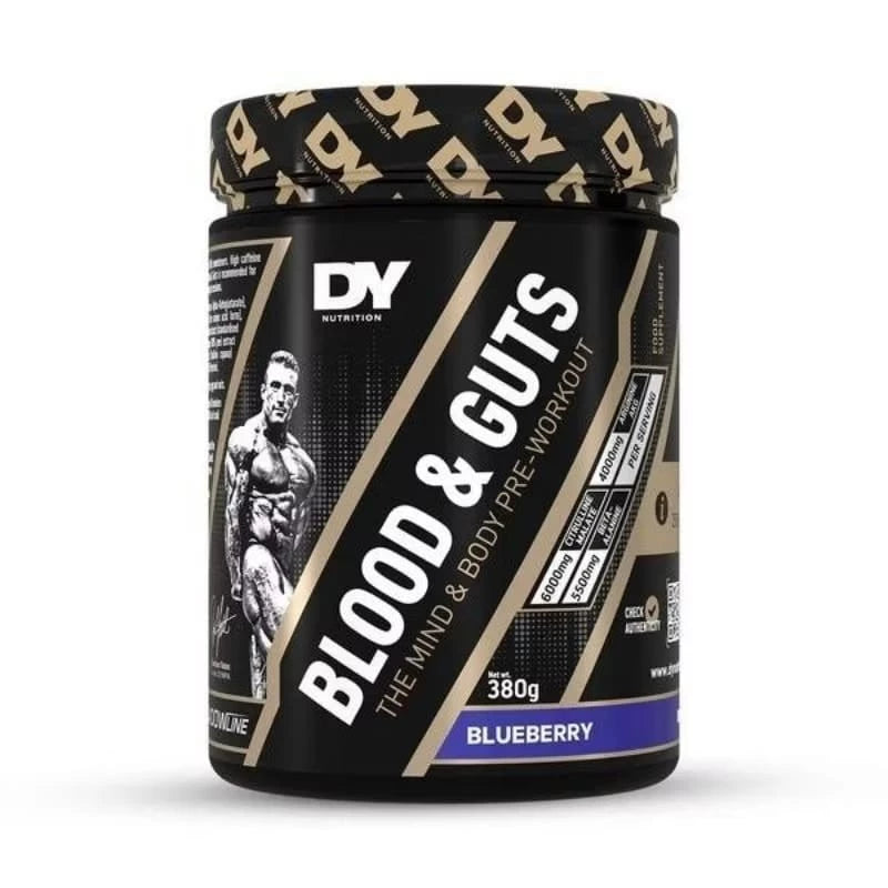 DY Nutrition Blood & Guts Preworkout 380 Gram 20 Servings Dorian Yates Pwo Pre Workout