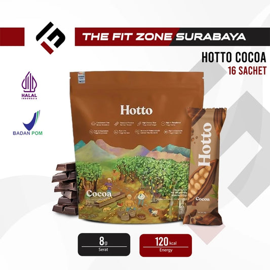 HOTTO Cocoa Multigrain with Dark Cacao Cokelat Tinggi Serat Sehat Enak untuk Diet