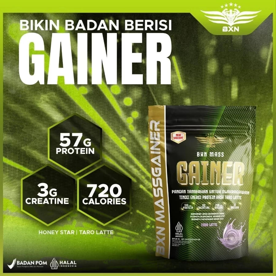 BXN NUTRITION Mass Gainer 2 Lbs GOLD SERIES Susu Protein Suplemen