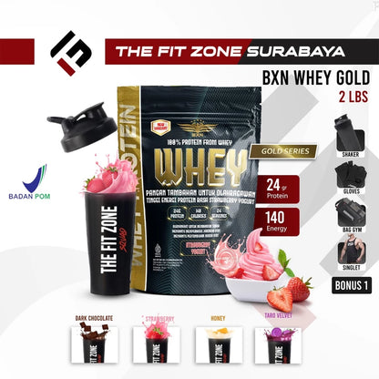 BXN NUTRITION Whey 2 Lbs Gold Series Susu Protein Suplemen Whey Protein Concentrate