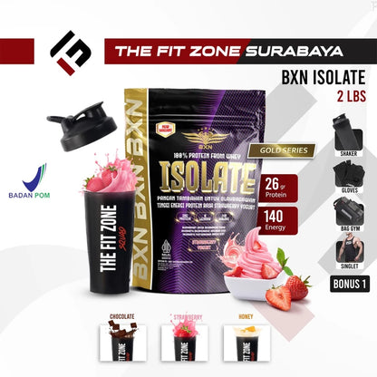 BXN NUTRITION Whey Protein Isolate 2 Lbs Gold Series Susu Protein Suplemen Whey Isolate