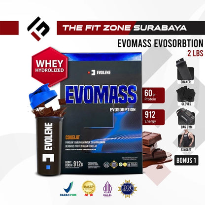 EVOLENE Evomass w/ Evosorption 2 Lbs Suplemen Fitness Mass Gainer