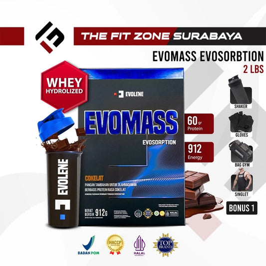 EVOLENE Evomass w/ Evosorption 2 Lbs Suplemen Fitness Mass Gainer