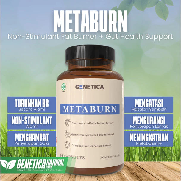 GENETICA Meta Burn 60 Kapsul Suplemen Herbal Alami MetaBurn