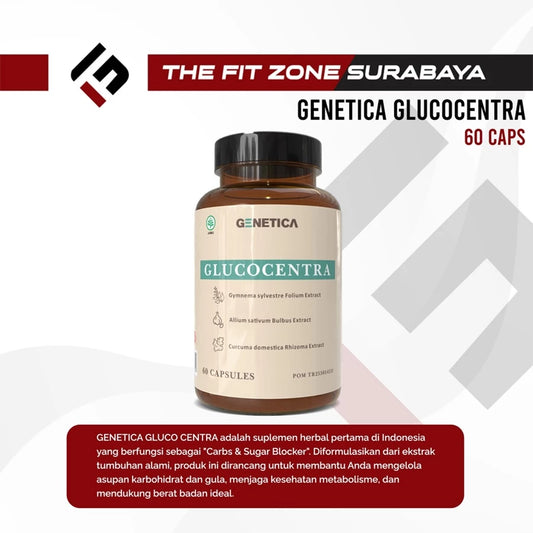 GENETICA Glucocentra 60 Kapsul Kontrol Gula Darah dan Karbohidrat Herbal