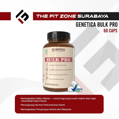 GENETICA Bulk Pro 60 Kapsul Meningkatkan Nafsu Makan Bulking
