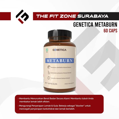 GENETICA Meta Burn 60 Kapsul Suplemen Herbal Alami MetaBurn