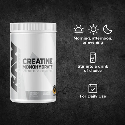 RAW Nutrition CBUM RawBUM 100% Pure Creatine Monohydrate 100 Serving Kreatin 500 Gram
