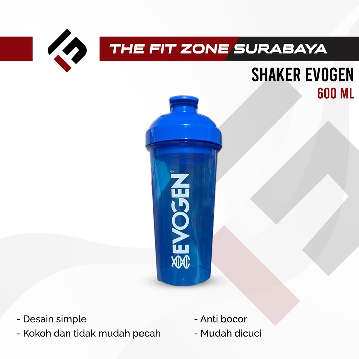 Shaker Evogen 600 ML Original Botol Minum Gym Fitness